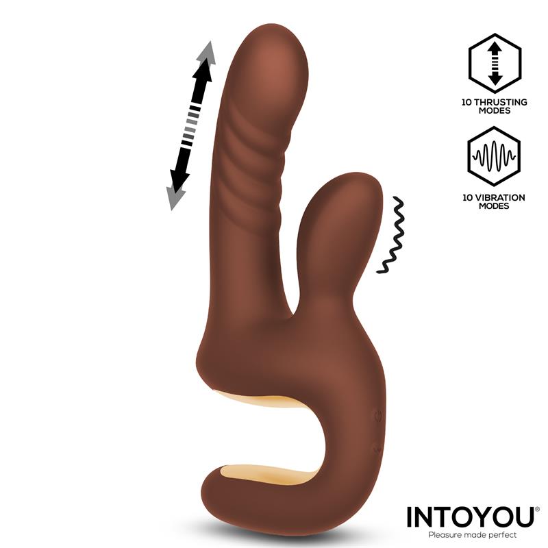 Mocca Vibrador con Thrusting y Mango Ergonómico USB - Imagen 3
