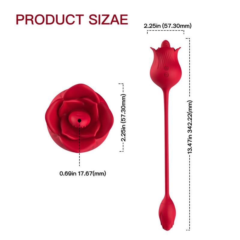 Rosa con Licking y Huevo Vibrador USB - Imagen 15