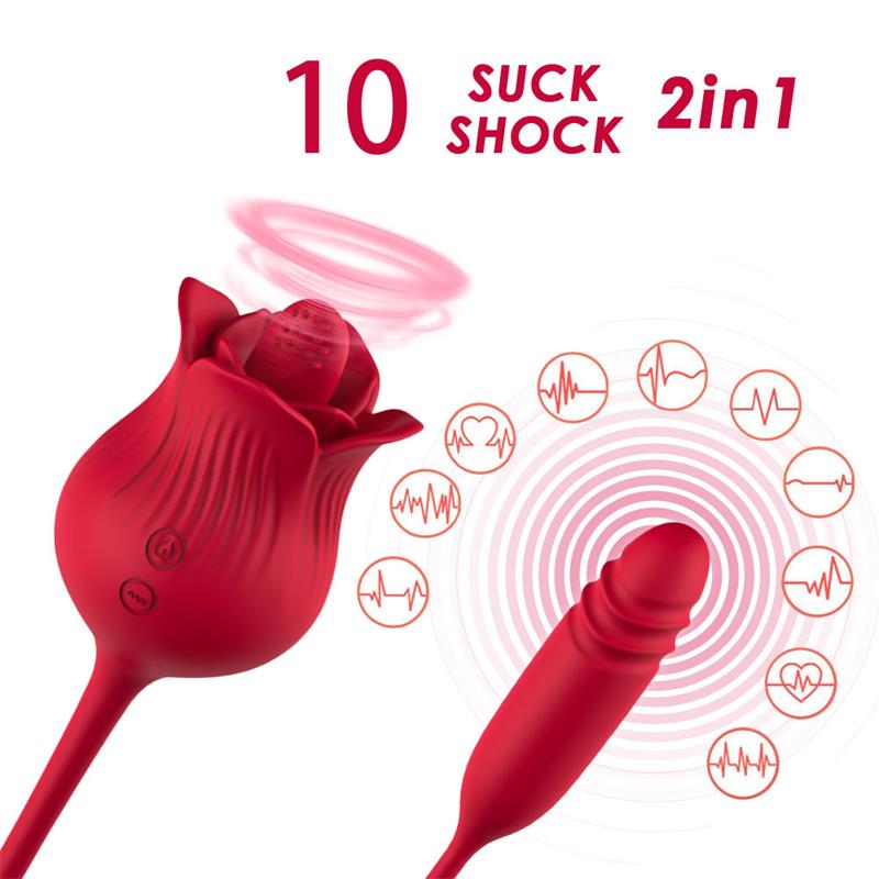 Rosa Vibradora con Licking y Thrusting USB - Imagen 8
