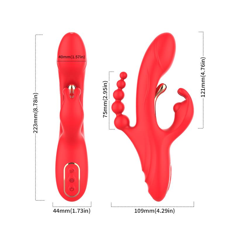 Vibrador Tickler con Cadena Anal - Imagen 11