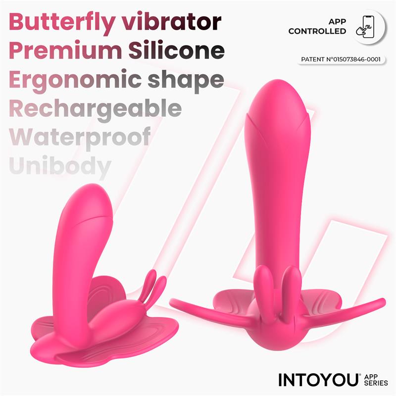 Wingy Estimulador Mariposa con APP Peach Red - Imagen 6