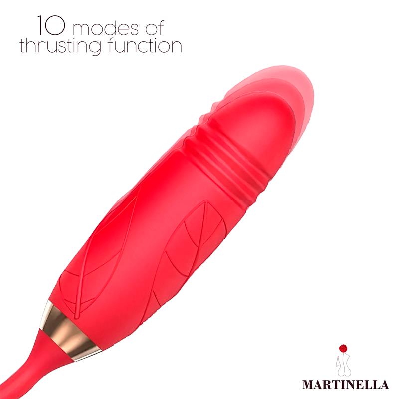 Rosa con Succión con huevo con Thrusting USB - Imagen 5