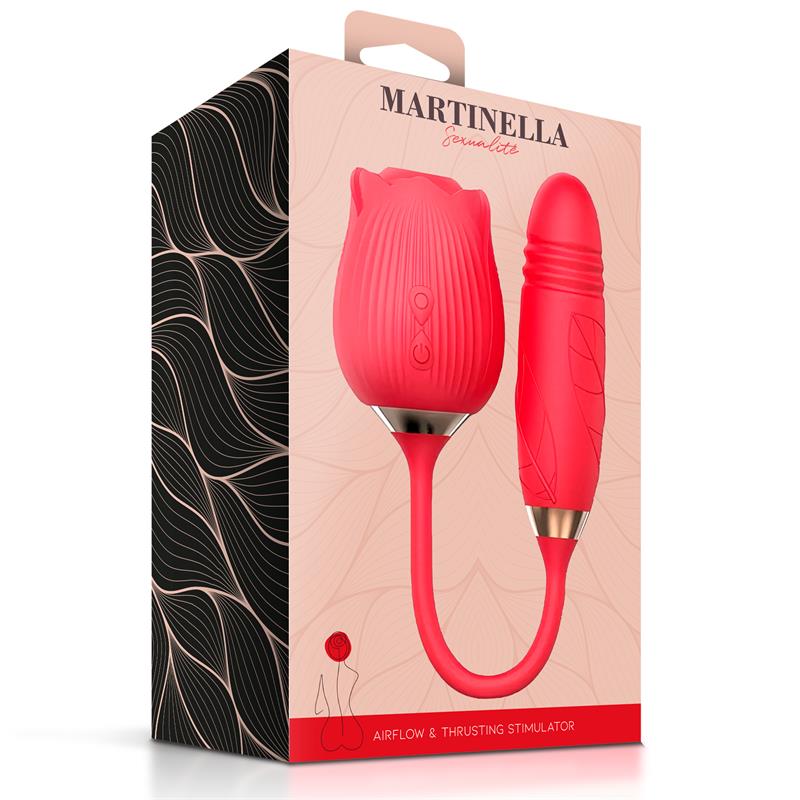 Rosa con Succión con huevo con Thrusting USB - Imagen 8