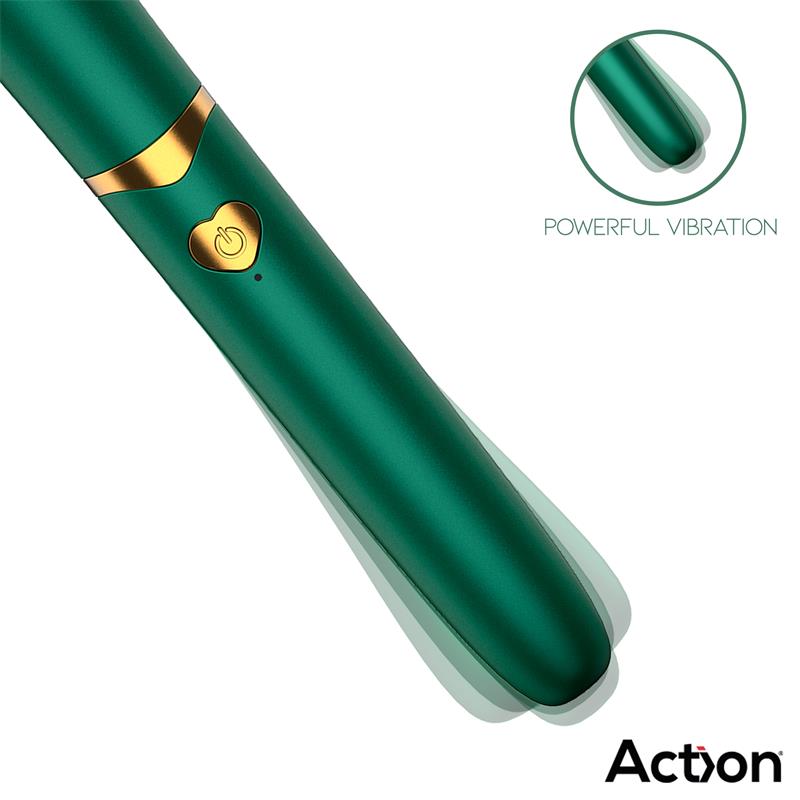 Secret Vert Estimulador Brocha de Maquillaje con Vibración Verde - Imagen 6