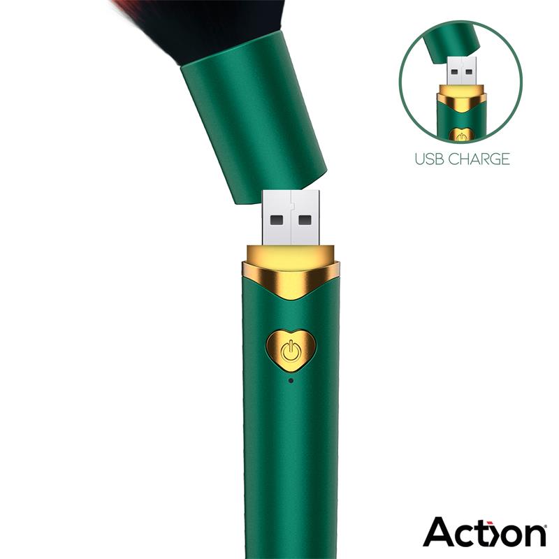 Secret Vert Estimulador Brocha de Maquillaje con Vibración Verde - Imagen 7