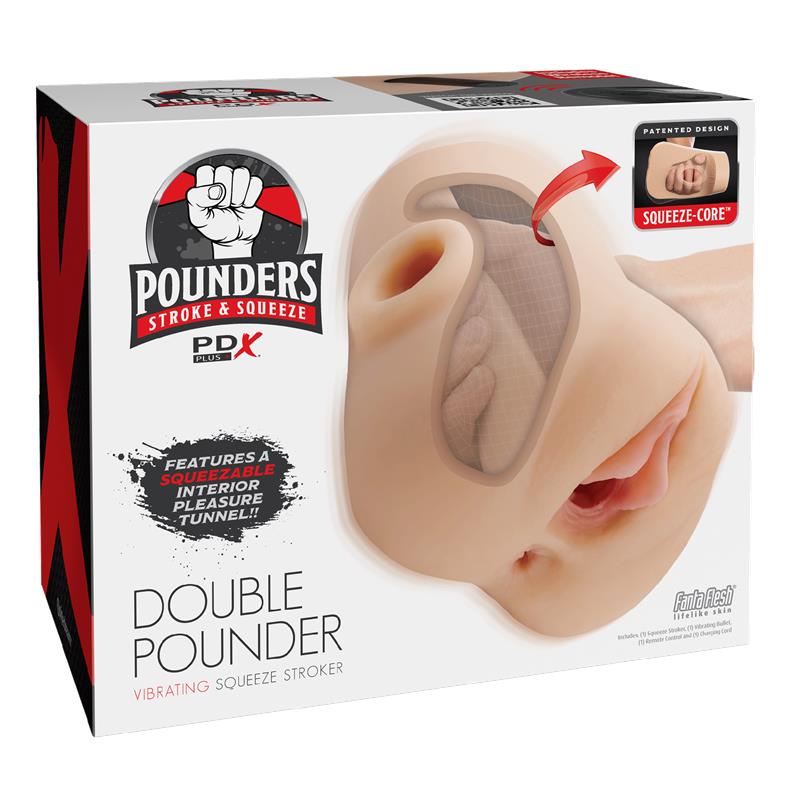 Masturbador con Vibración Double Pounder - Imagen 8